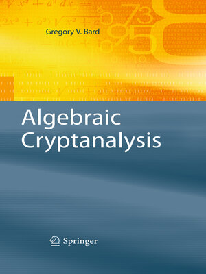 cover image of Algebraic Cryptanalysis